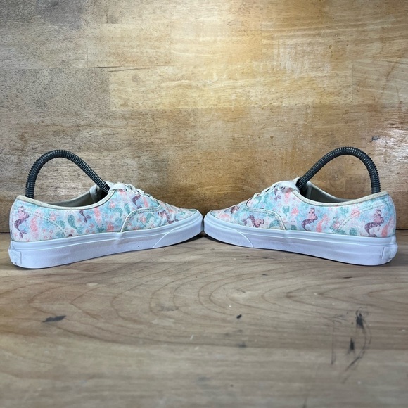 Vans Authentic Mermaid GLITTER Low Womens Size 7.5 Shoes Sneakers Pink Blue - Picture 5 of 8